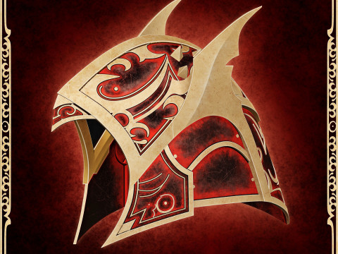 Iron Blade Death Reaper Helmet - - 3D Print Files 3D print model 3D-Druckmodell