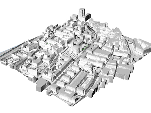 TopoExport Frankfurt-am-Main dxf dwg 3D Model