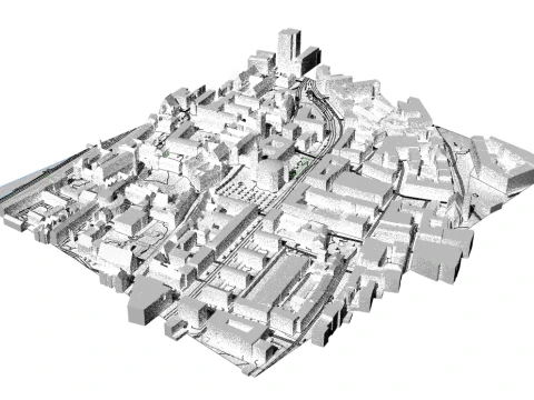 TopoExport Франкфурт-на-Майне dxf dwg 3D Модель