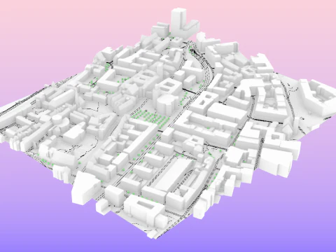 TopoExport Франкфурт-на-Майне dxf dwg 3D Модель