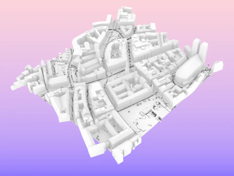 TopoExport Muchen dxf dwg 3D Model
