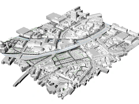 TopoExport ベルリン dxf dwg 3Dモデル