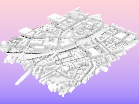 TopoExport Berlin dxf dwg 3D-Modell