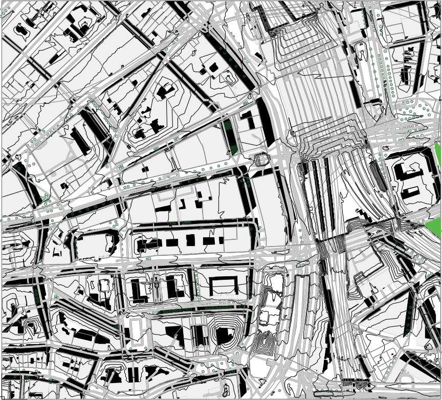 TopoExport Hamburg dxf dwg 3D Model .c4d .max .obj .3ds .fbx .stl .blend 
