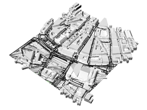 TopoExport Hamburg dxf dwg 3D Model