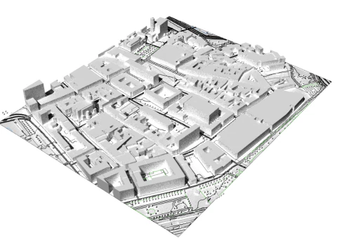 TopoExport Leipzip dxf dwg 3Dモデル