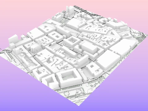 TopoExport Leipzip dxf dwg 3D Model
