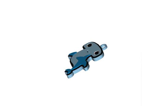 Dolphin Keychain Model do druku 3D