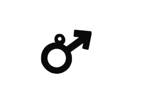 Gender Symbol Keychain 3D-Druckmodell