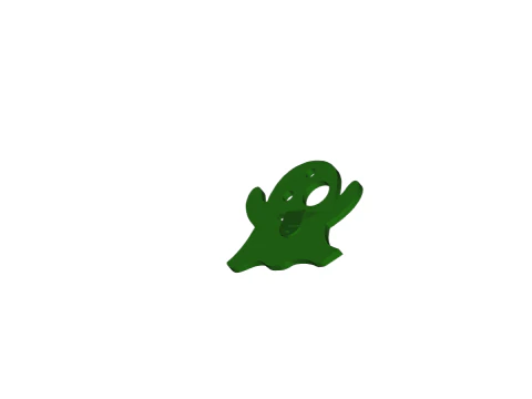 Cute Slime Monster Keychain 3D Print Model