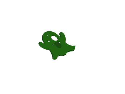 Cute Slime Monster Keychain 3D Print Model
