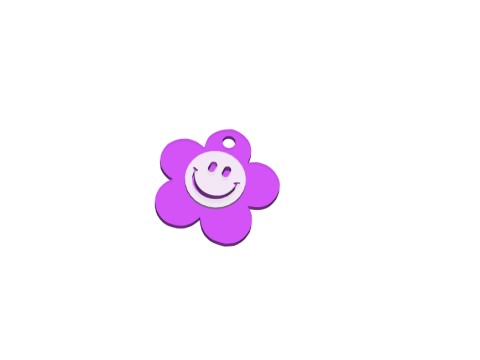 Flower Keychain 3D-Druckmodell