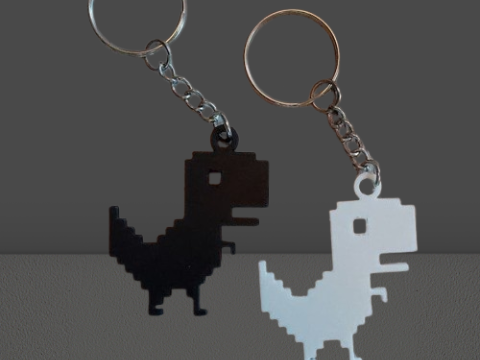 Dinosaur keychain 3D-Druckmodell