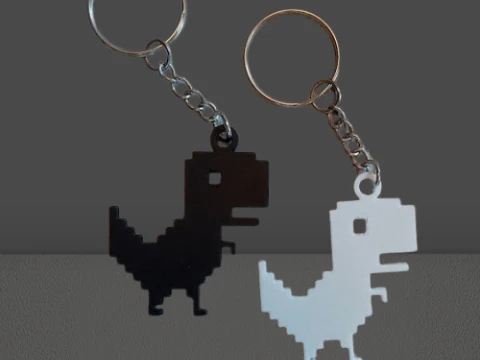 Chaveiro dinossauro Modelo de Impressão 3D