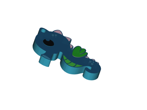 Cute seahorse keychain 3Dプリントモデル