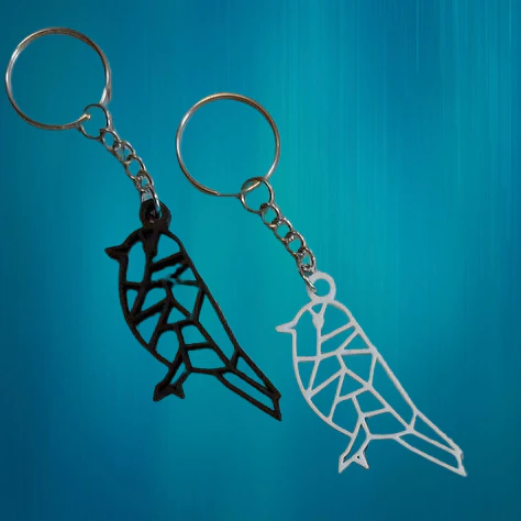 Design de chaveiro de pássaro Modelo de Impressão 3D .c4d .max .obj .3ds .fbx .stl .blend