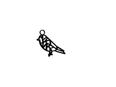 Bird keychain design Model Cetak 3D