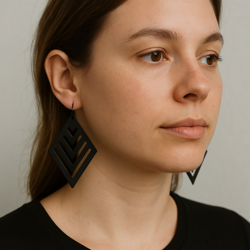 Shapes 1 earrings pendant jewelry 3D Принт Модель .c4d .max .obj .3ds .fbx .stl .blend 