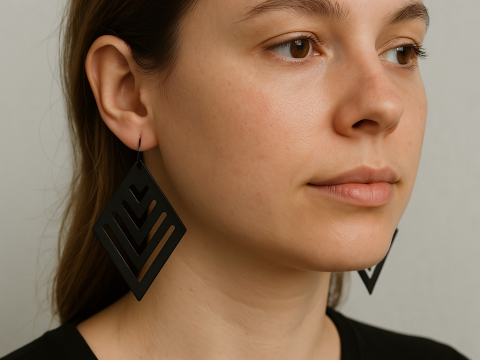 Shapes 1 earrings pendant jewelry 3D Принт Модель