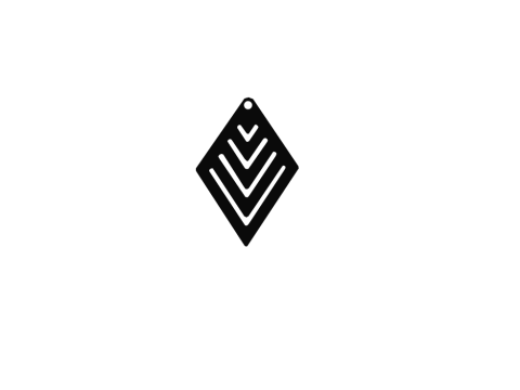 Shapes 1 earrings pendant jewelry 3D Принт Модель