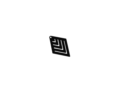 Shapes 1 earrings pendant jewelry 3D Принт Модель