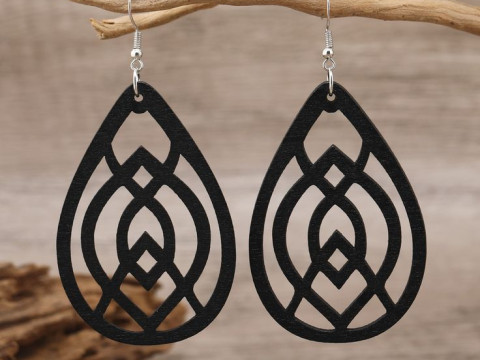 Shapes earrings pendant jewelry 3D Принт Модель