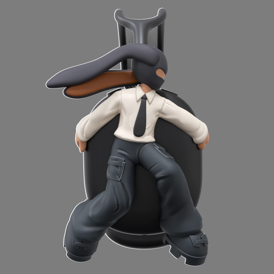 Bunny boy AirPods Max attachment 3D Print Model .c4d .max .obj .3ds .fbx .stl .blend