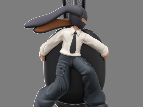 Bunny boy AirPods Max attachment 3D प्रिंट मॉडल