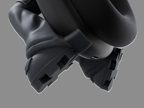 Bunny boy AirPods Max attachment 3D प्रिंट मॉडल