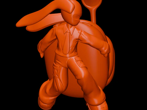 Bunny boy AirPods Max attachment 3D Print Model