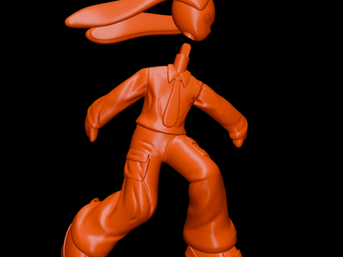 Bandage Boy Nobody Bunny Boy AirPods Max Attachment Model Cetak 3D