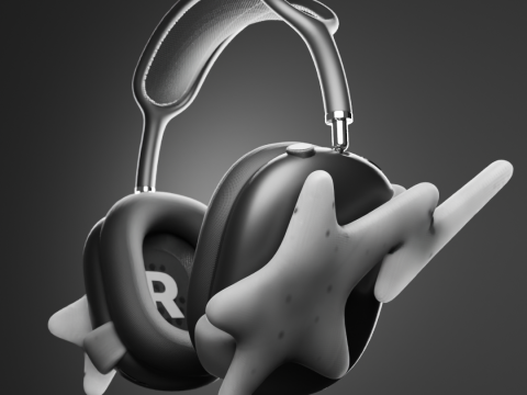 Candy Star AirPods Max attachment covers 3D प्रिंट मॉडल