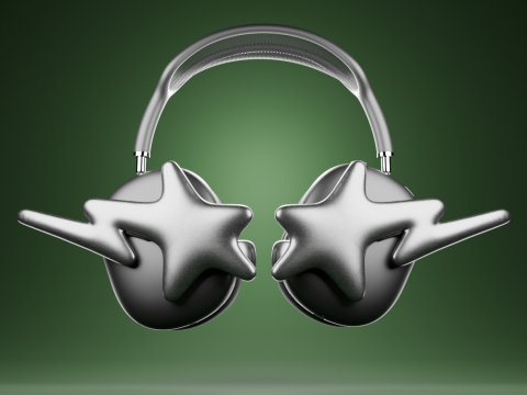 Candy Star AirPods Max attachment covers Modello di stampa 3D