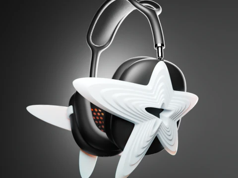 Attacco Star per AirPods Max Modello di stampa 3D