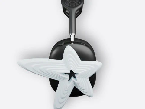 Star AirPods Max Attachment 3D Print Model