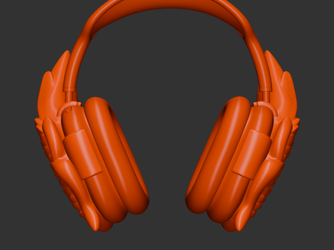 Feather Wings AirPods Max Attachment Model do druku 3D