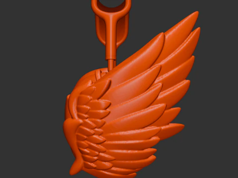 Feather Wings AirPods Max Attachment 3D Print Model