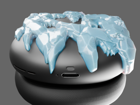 Ice AirPods Max Attachment 3D Принт Модель