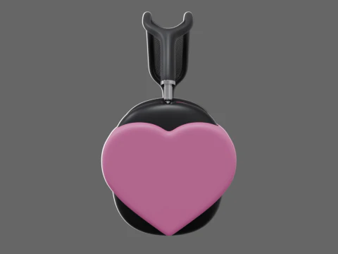 Heart AirPods Max Attachment 3D Print Model