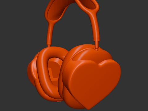 Heart AirPods Max Attachment 3D Print Model