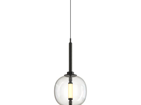 Blown glass Hanging lamp 3D Model