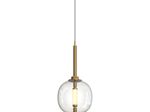 Blown glass Hanging lamp 3D Model