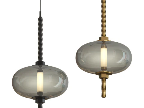 UNDER PRESSURE ガラスペンダントランプ 3Dモデル