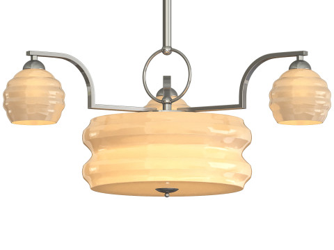 Art Deco Glass Chandelier 3D Модель