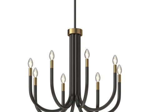 Black Chandelier OTTAVA 3D Модель