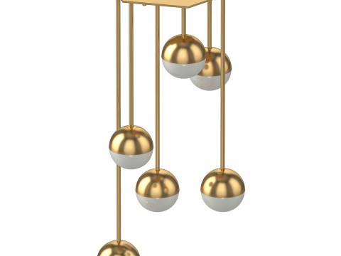 Hanging Lamp Imperium Loft Cedar and Moss 3D Model