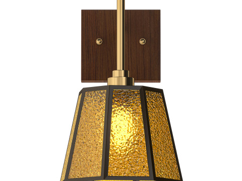 Vintage Moir Wall Lamp 3D 模型