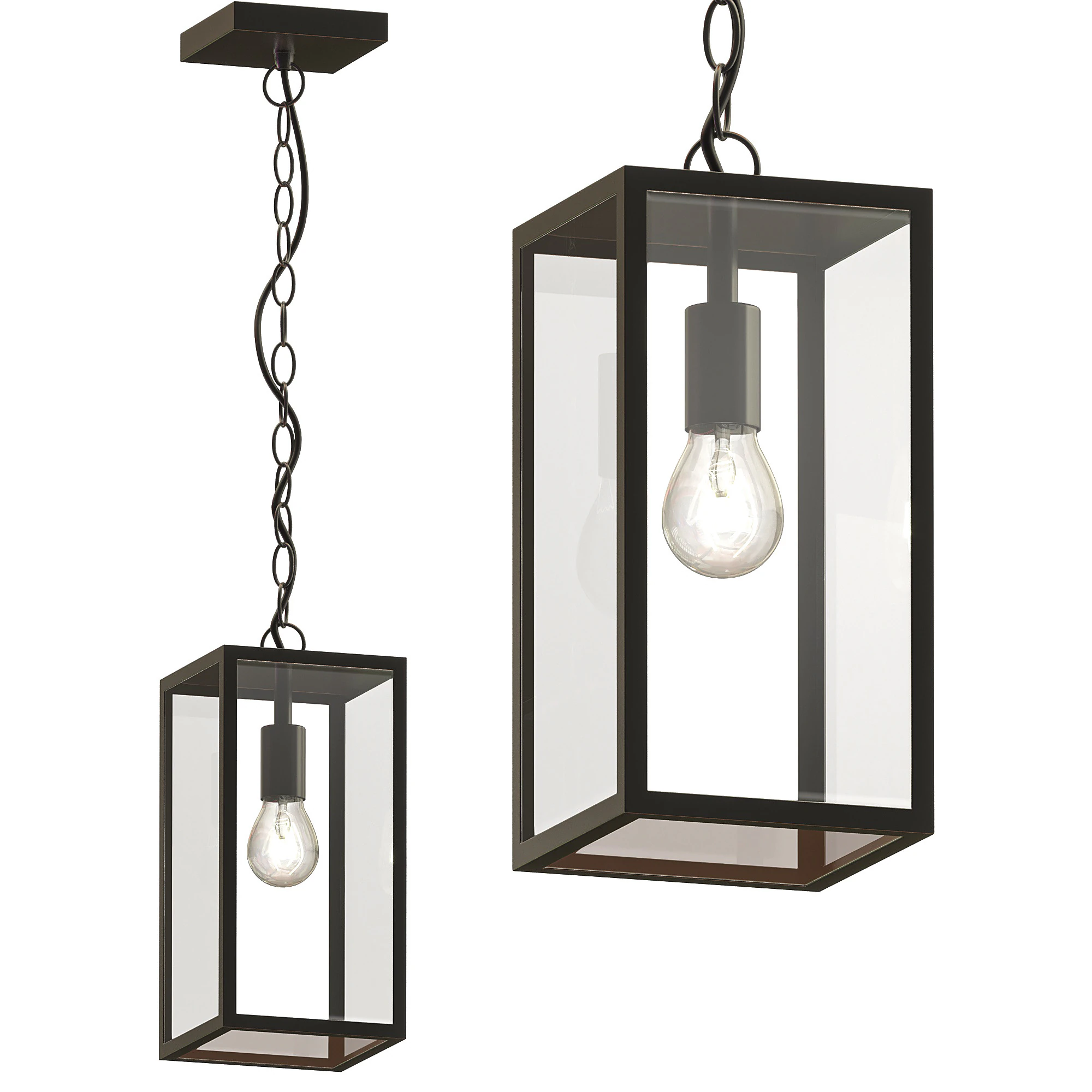 LANT MIRAGE Glass outdoor pendant lamp 3D Model .c4d .max .obj .3ds .fbx .stl .blend 