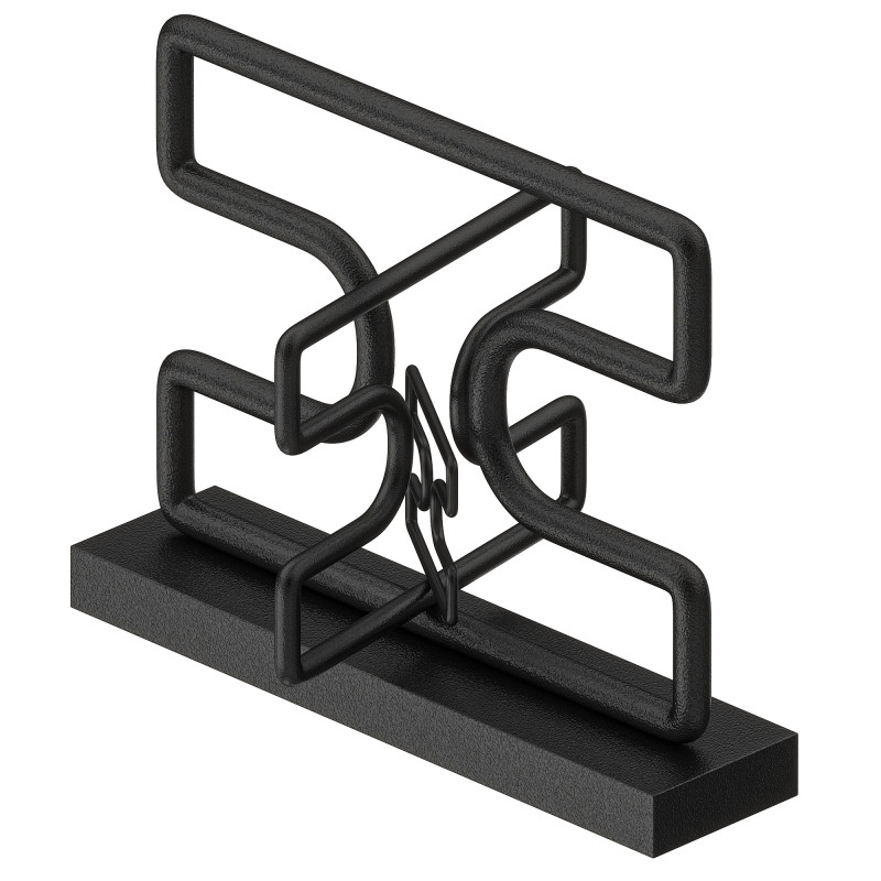 Sculpture Black Moza 3D 모델 .c4d .max .obj .3ds .fbx .stl .blend