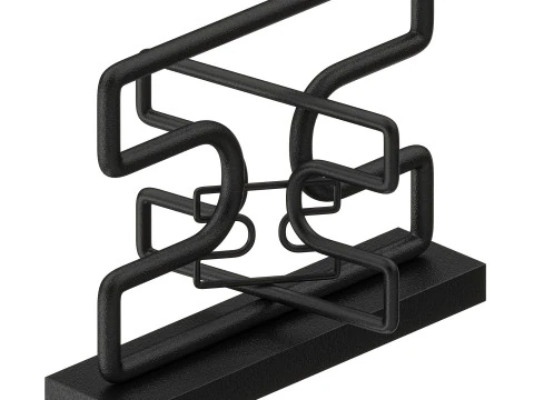 Sculpture Black Moza 3D Model